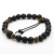 Czarna męska bransoletka z agatem i bronzytem