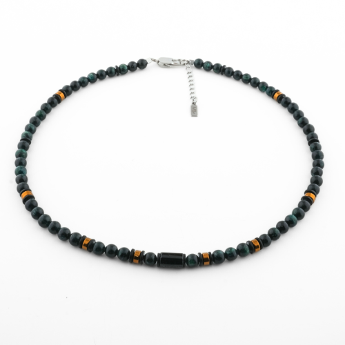 Naszyjnik z turmalinu i szmaragdu - Energetyczna biżuteria z kamieni naturalnych dla każdego