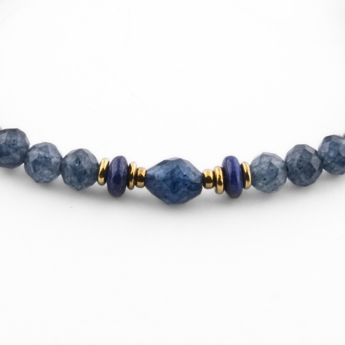 Zestaw biżuterii z szafiru, lapis lazuli i hematytu – elegancja i naturalna harmonia
