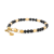 Minimalistyczna bransoletka z kamieniem witalności - spinel i cyrkon