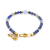 Wakacyjna bransoletka z kamieniem lapis lazuli, akwamaryn